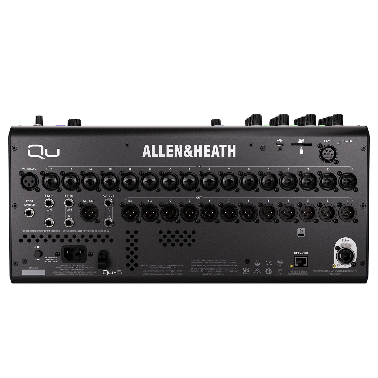 Allen and Heath Qu-5 - 16+1 Fader 38-Input Digital Mixer