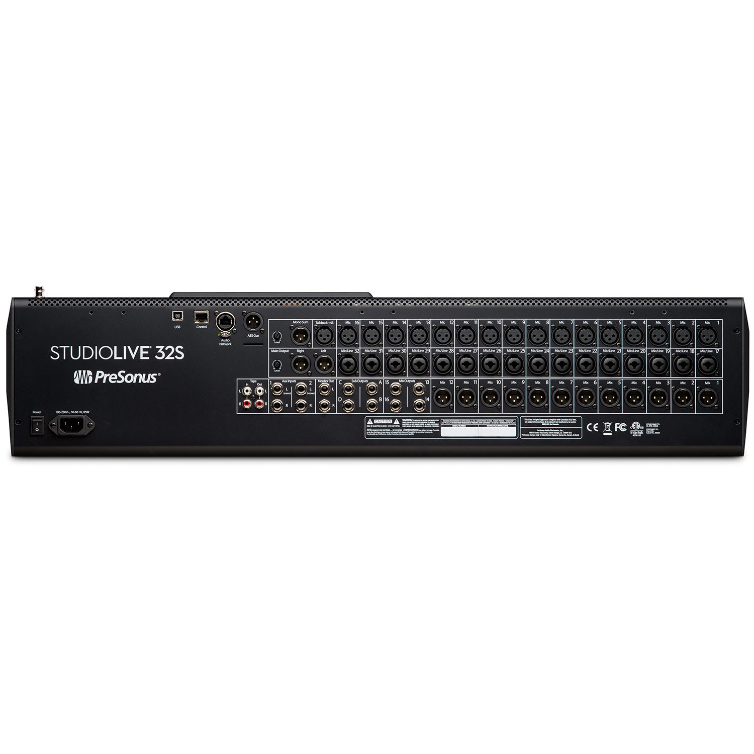 PreSonus StudioLive 32S - 32-channel/26-bus digital mixer with AVB networking and dual-core FLEX DSP Engine