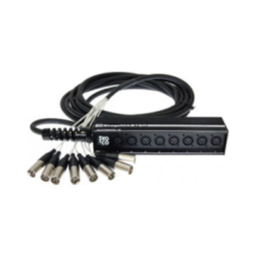 Pro Co SMAST0800FBM-50 StageMASTER 8-Channel XLR Drop Snake (50 Foot)