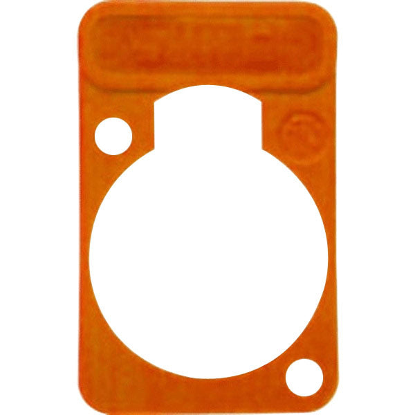 Neutrik DSS-ORANGE Colored Labeling Plate for D Series Connectors