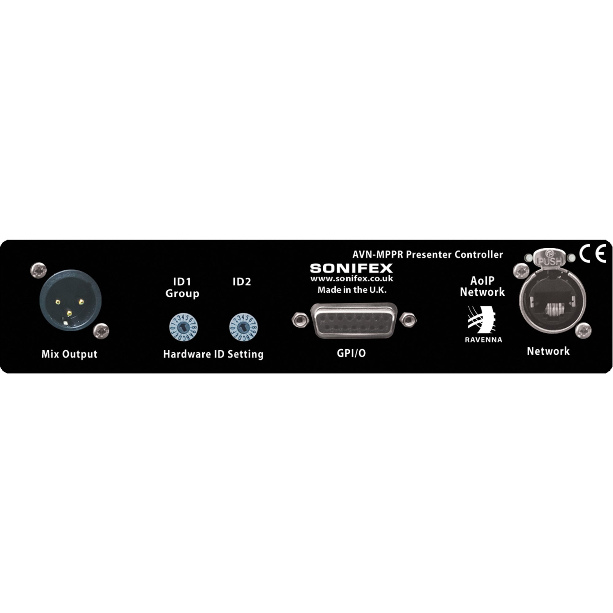Sonifex AVN-MPPR 4 Channel Presenter In-Ear Monitoring Remote Controller, AES67