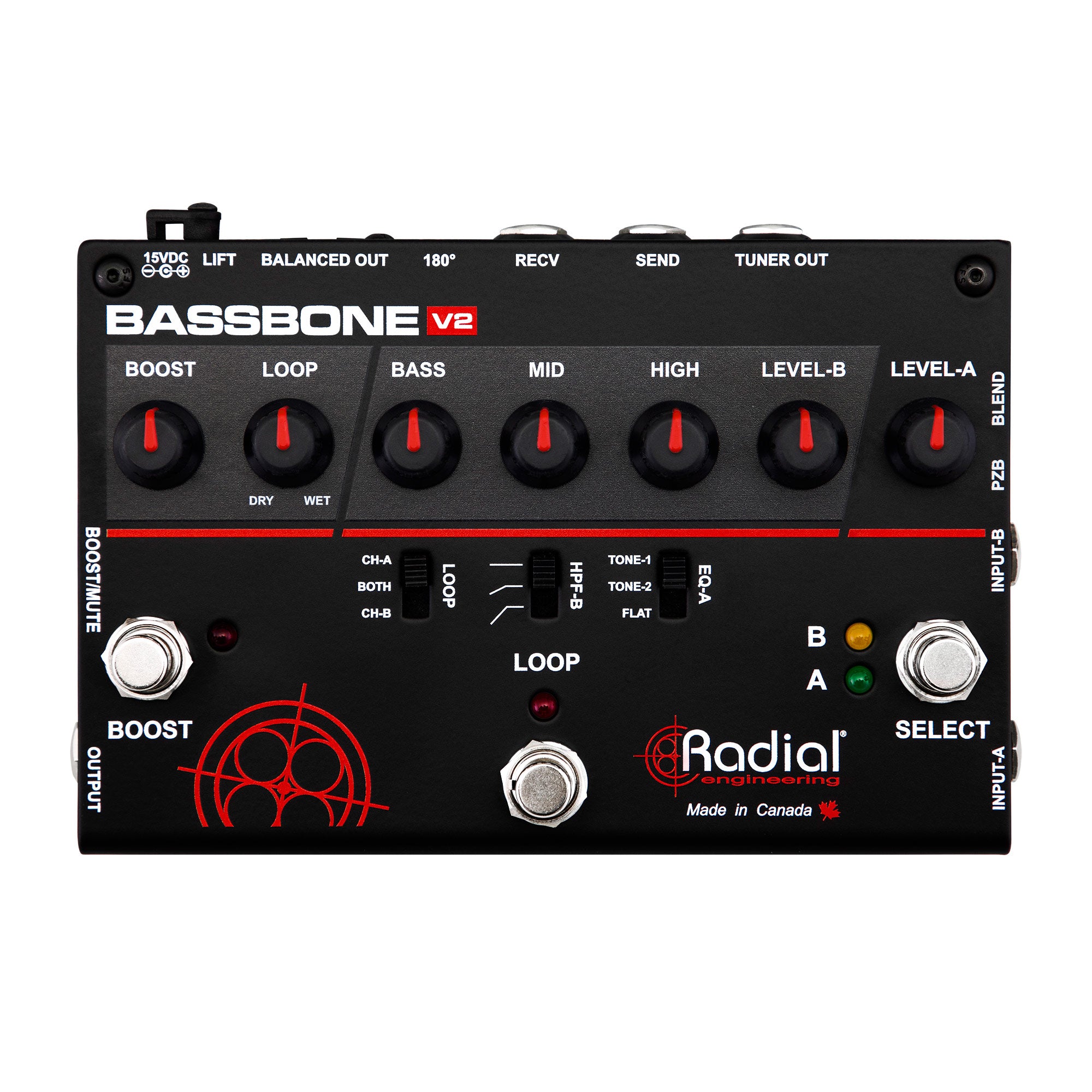 Radial Engineering ToneBone BassBone V2 Bass Preamp and DI Box
