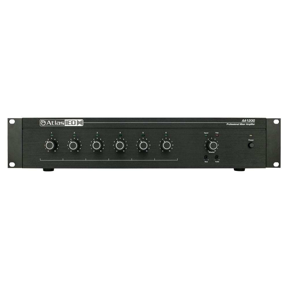 AtlasIED AA120G - 6-Input 120-Way Multi-Load Mixer Amplifier