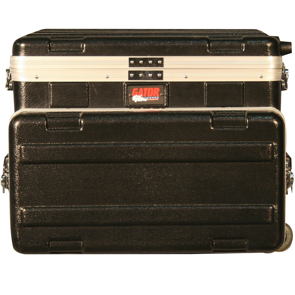 Gator GRC-STUDIO4GO-W Rolling ATA Style Polyethylene Case for Laptop or Mixer over 4U Rack