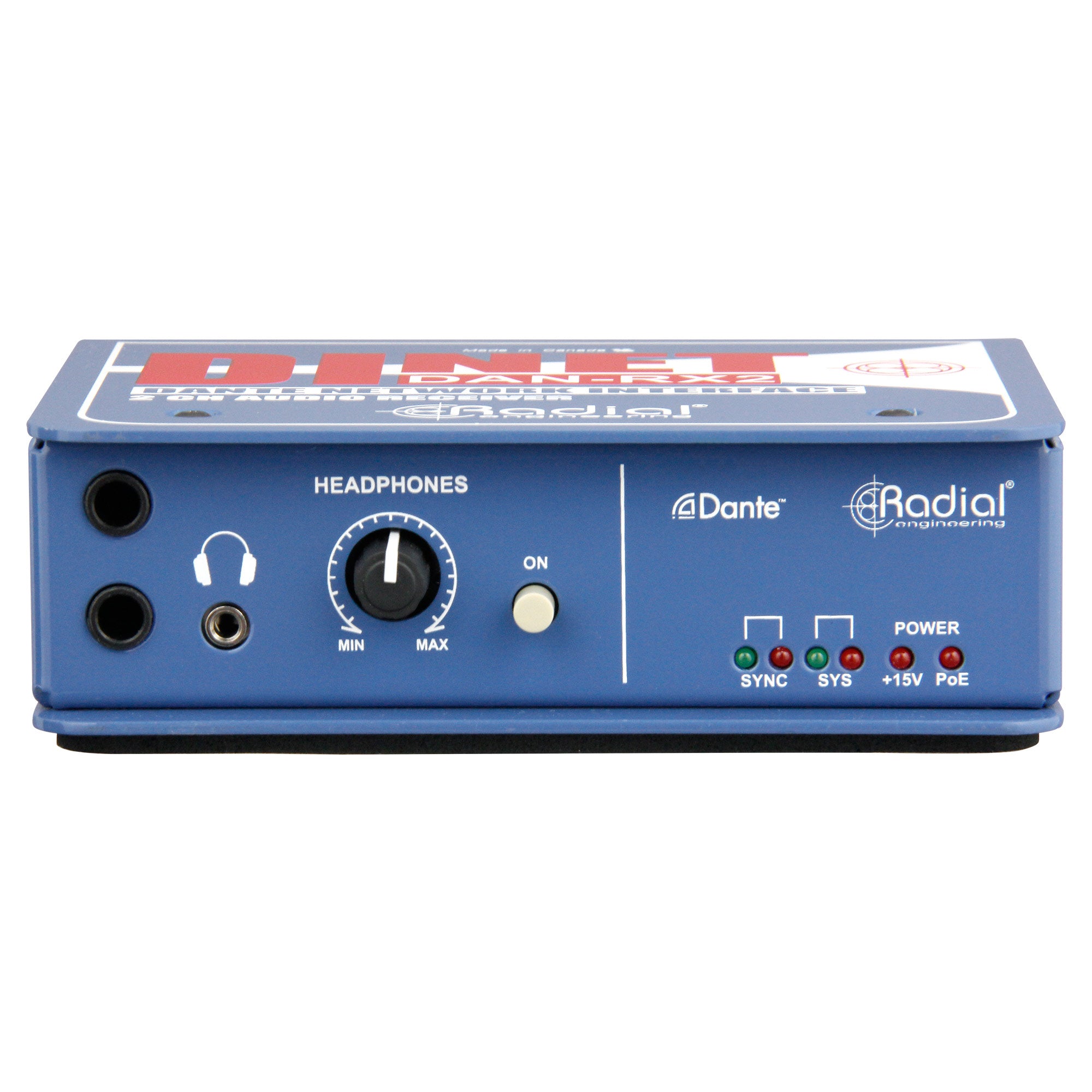 Radial Engineering DiNET DAN-RX2 - 2-Channel Dante Network Receiver