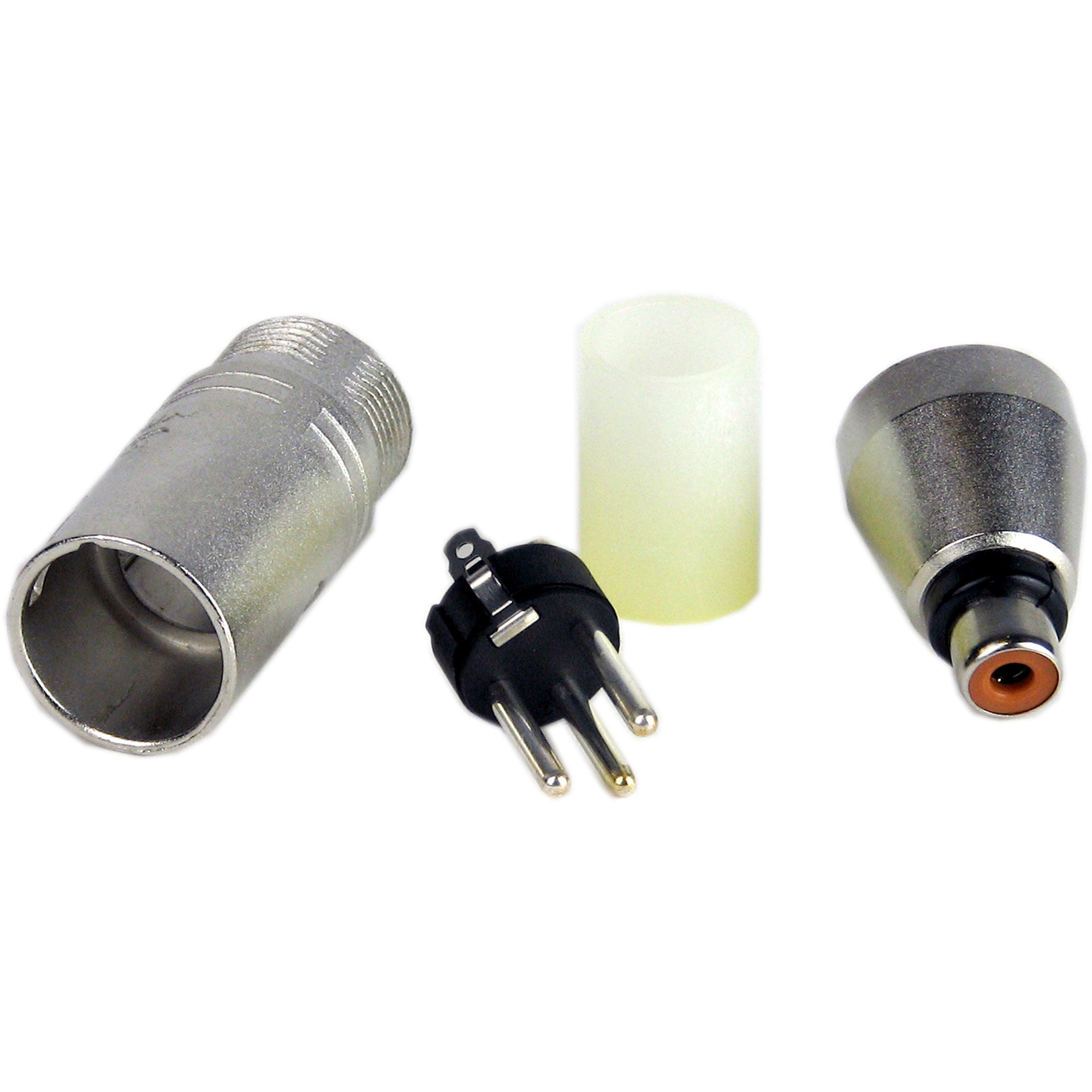 Neutrik NA2MPMF-UW Adapter - 3 Pin Male XLR to RCA Jack - Unwired