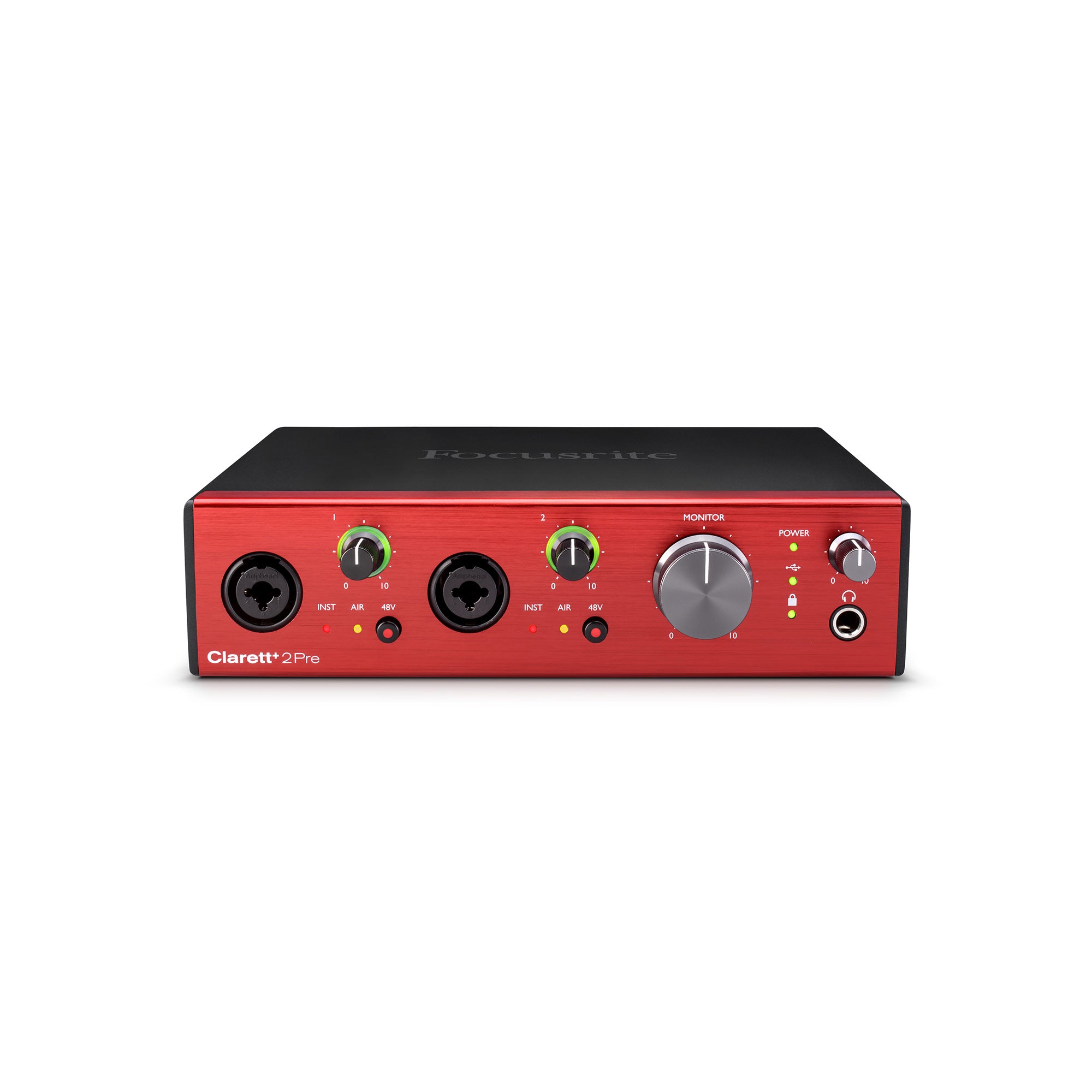 Focusrite Clarett Plus 2Pre - 10-In / 4-Out USB-C Audio Interface