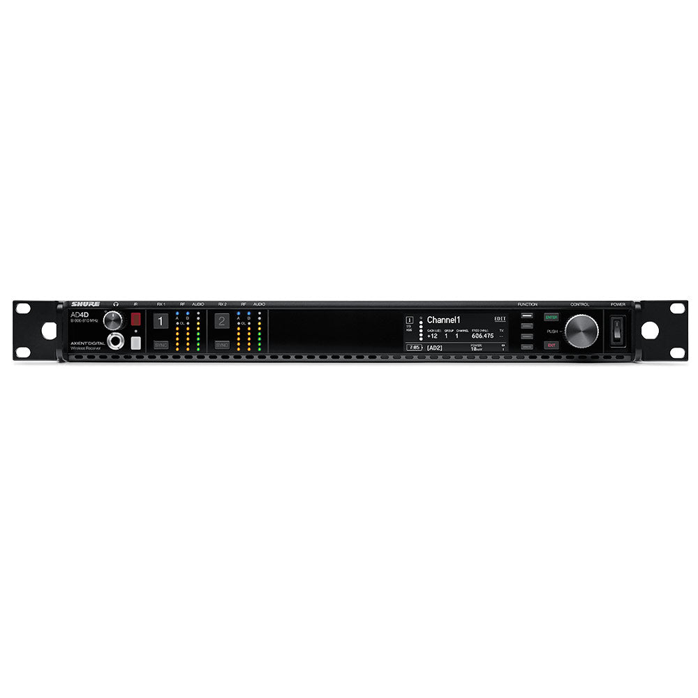 Shure AD4D Dual Channel Axient Digital Receiver (A Band/470-636 MHz)