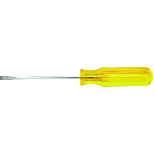 Xcelite R5323 5/32" x 3" Regular Round Blade Screwdriver with Amber Handle
