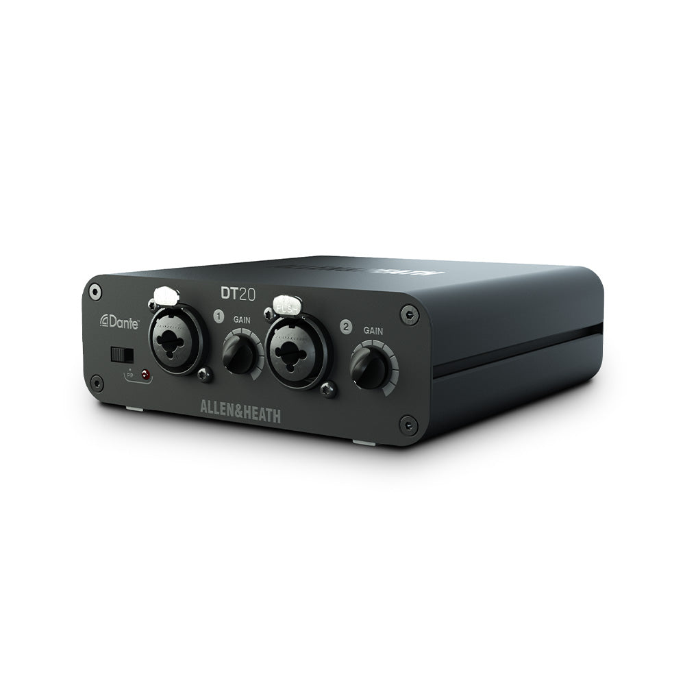Allen and Heath DT-20-X - Analog to Dante Input Interface with Feet and PSU