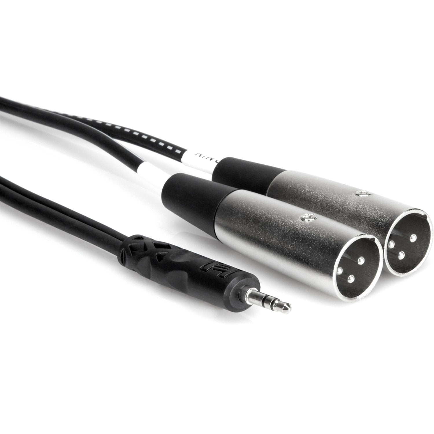 Hosa CYX-402M 3.5 mm TRS to Dual XLR3M  Stereo Breakout Cable, 6.5 feet