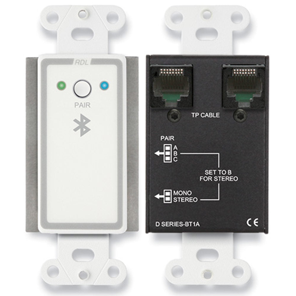 RDL D-BT1A Wall-Mounted Bluetooth Audio Format-A Interface