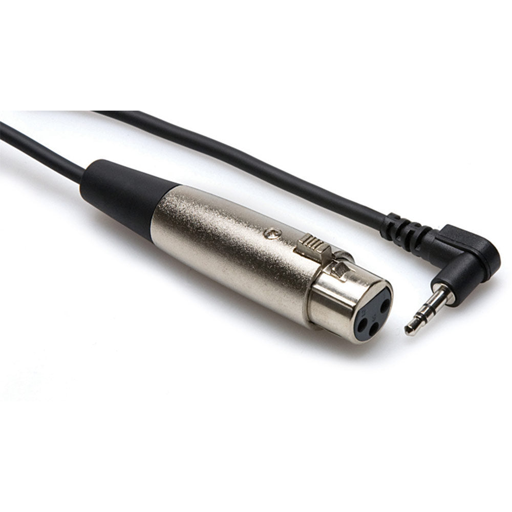 Hosa XVS-102F XLR Female to 3.5mm 1/8" TRS Microphone Adapter Cable - 2 Feet