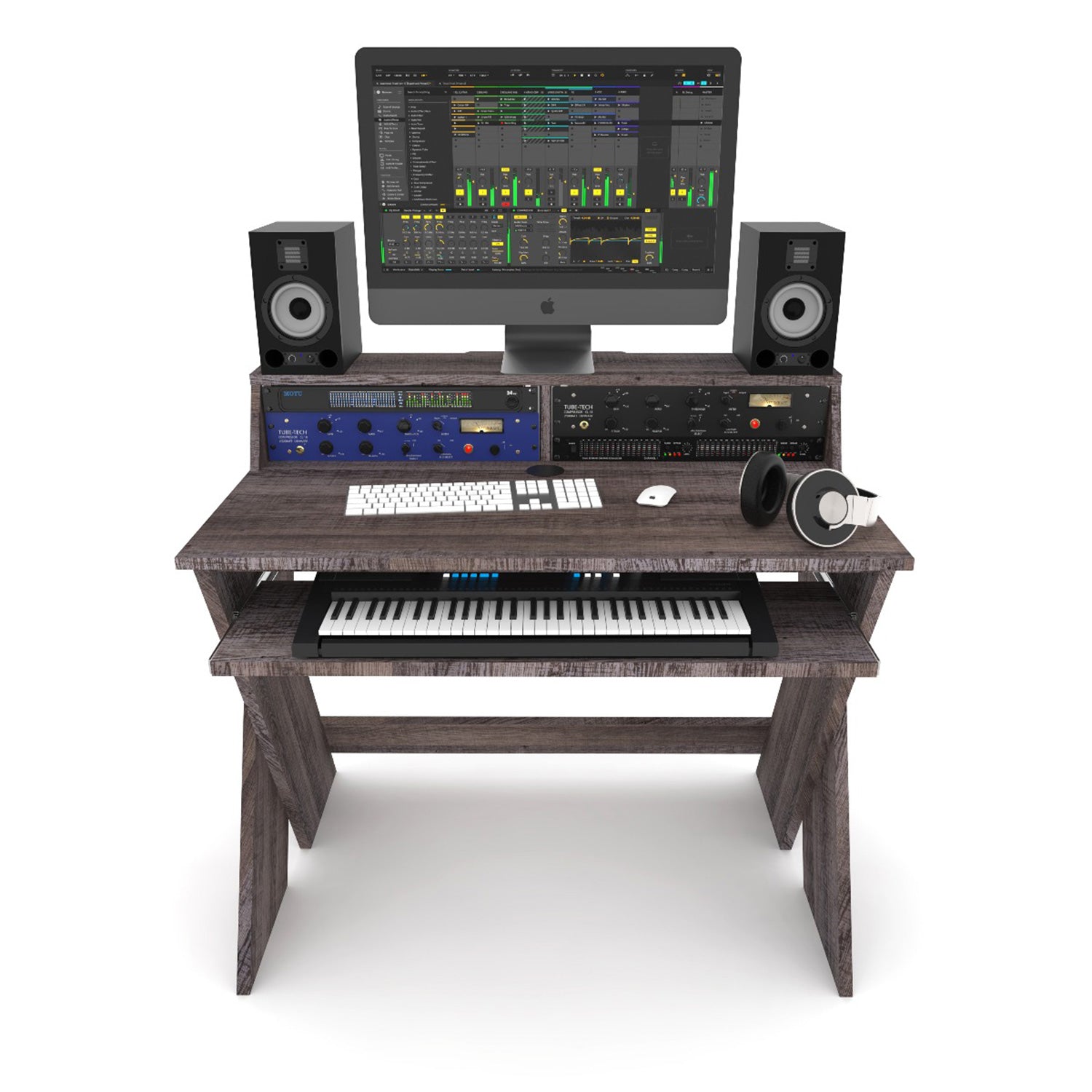 Glorious Sound Desk Compact - Studio or Editing Workstation (Walnut)