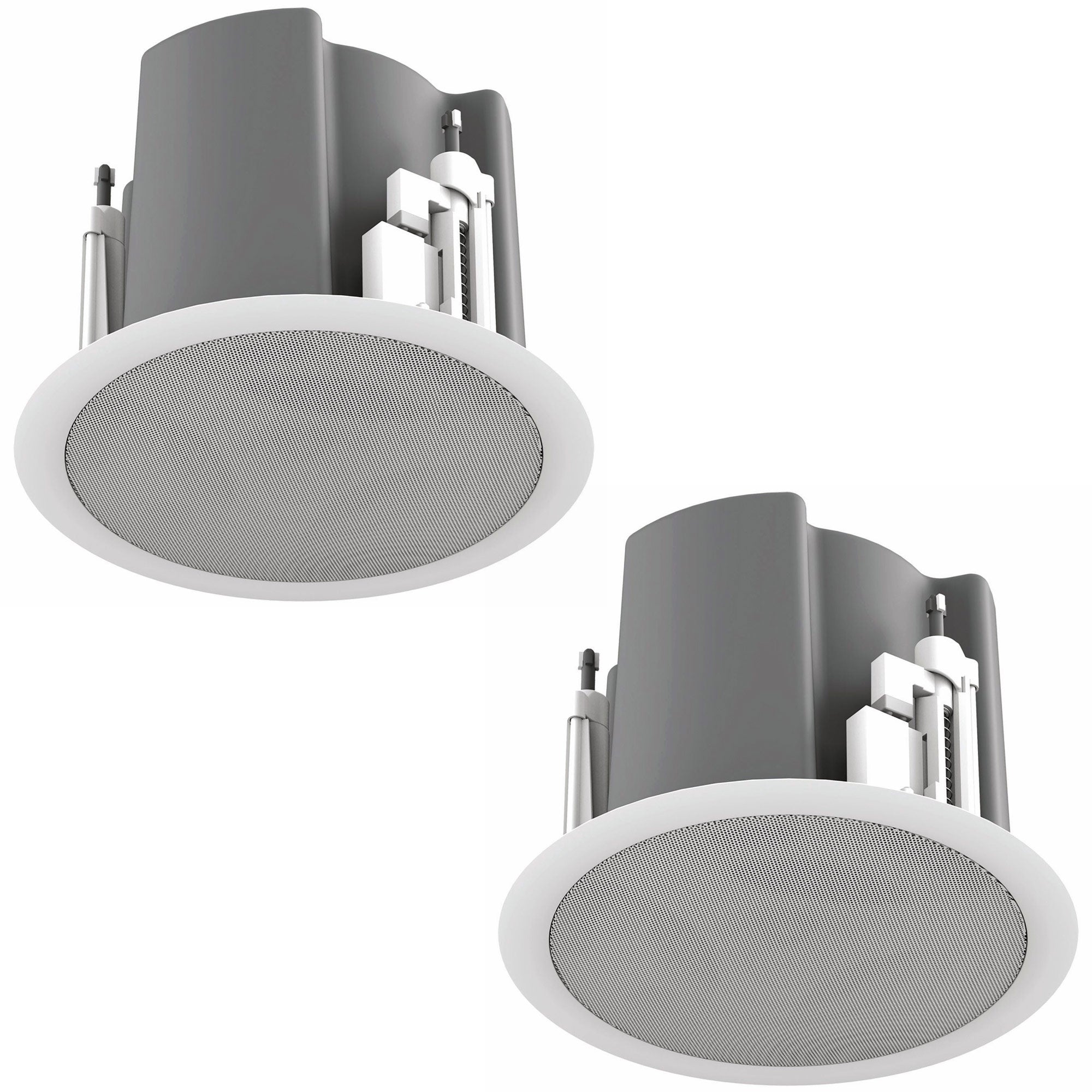 AtlasIED FAP43T-WEGR - 4.5-Inch Coaxial In-Ceiling Loudspeaker with Transformer (White)