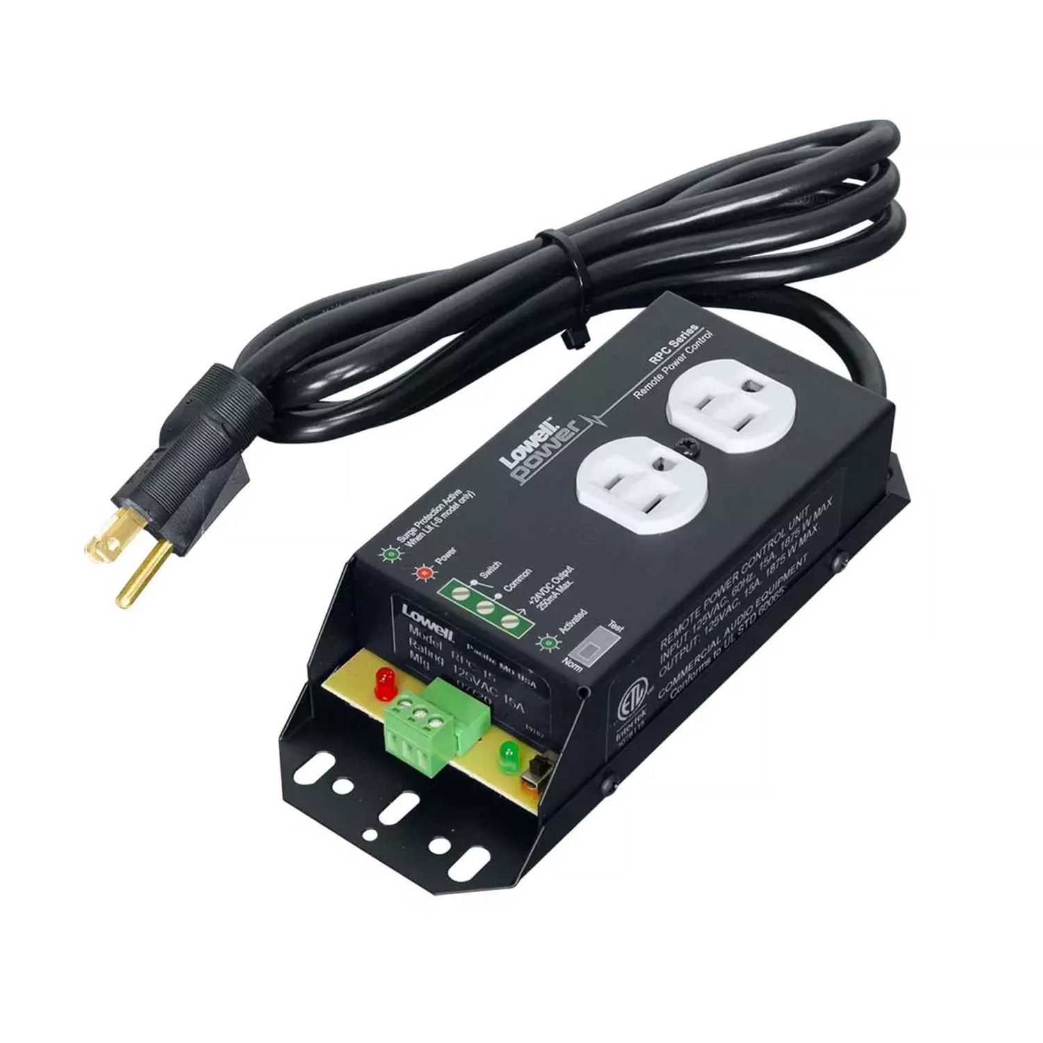 Lowell RPC-15 - Remote Power Control with 2-15A Outlets