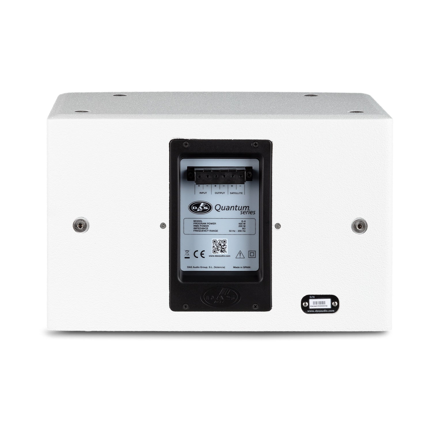 DAS Q-8-W - Passive 8-Inch Install Subwoofer (White)