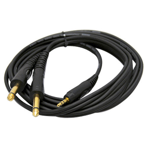 Whirlwind MST2TS06US 1/8" TRS Male to (2) 1/4" TS Male Cable - 6 Ft