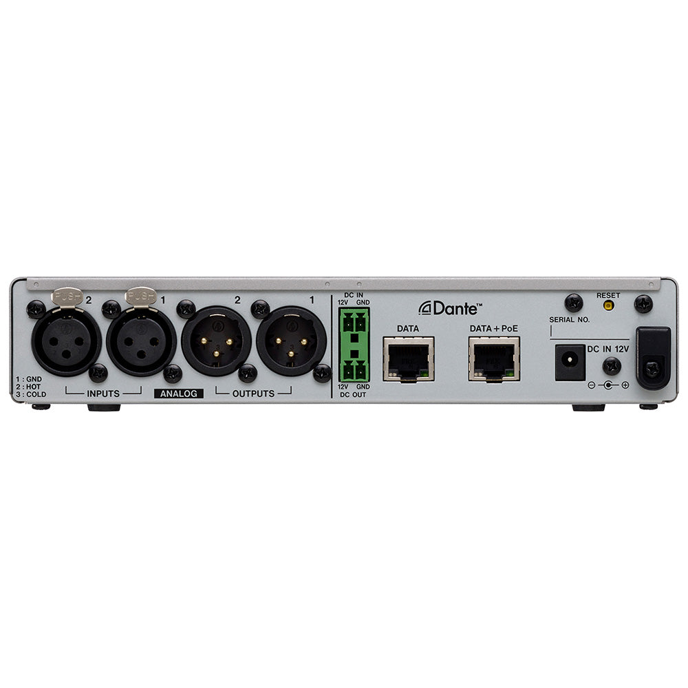 Tascam MM-2D-X 2-Channel Mic/Line Input/Output Dante Converter with Built-In DSP Mixer