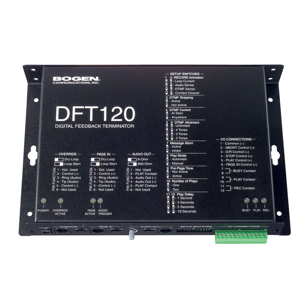 Bogen DFT120 Digital Feedback Terminator for Phone Paging Systems