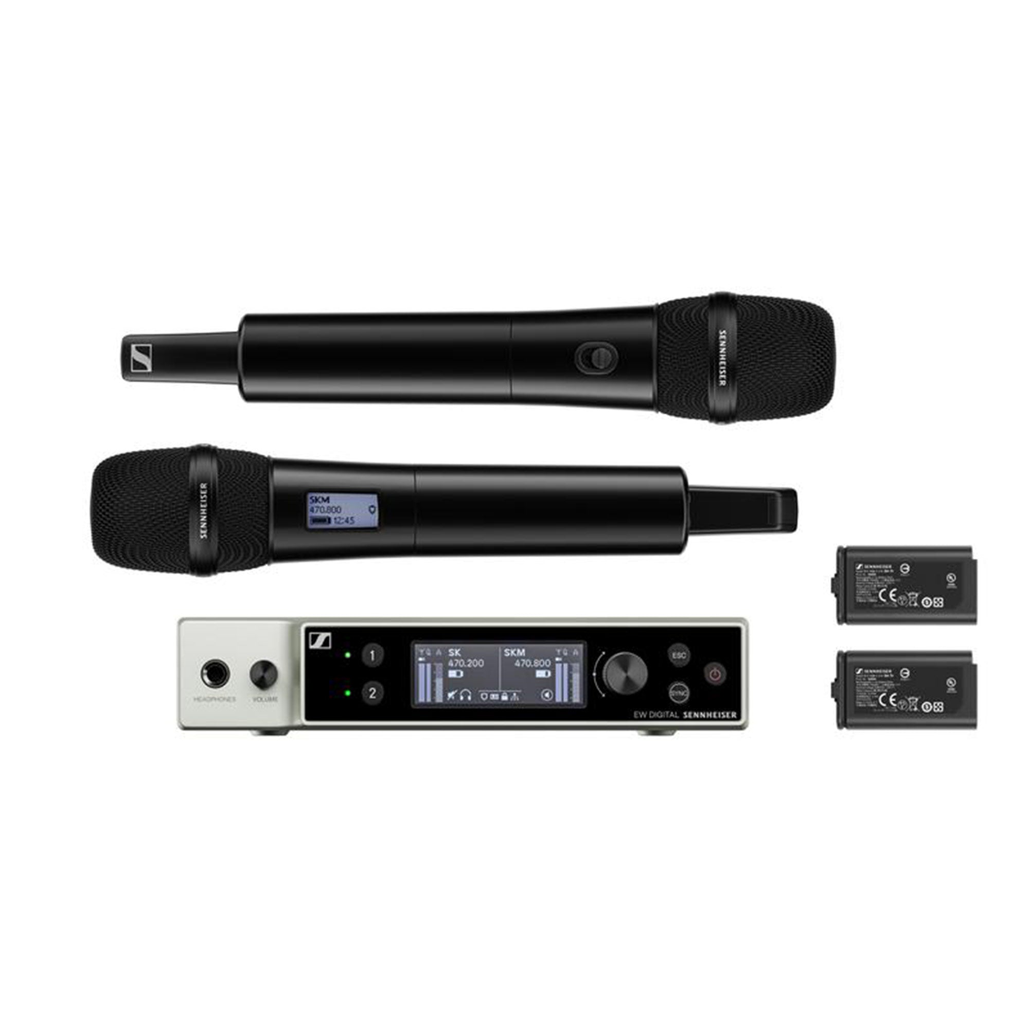 Sennheiser EW-DX 835-S SET - Dual Handheld Wireless System (Q1-9 Band / 470-550 MHz)