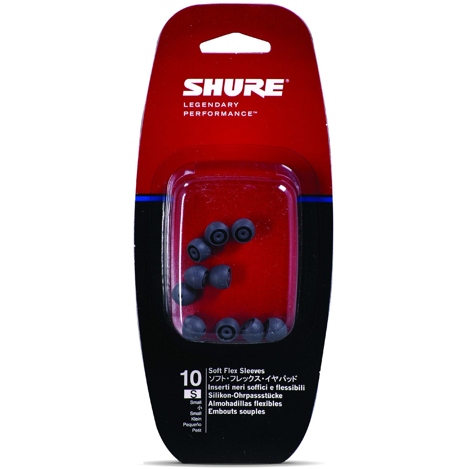 Shure EASFX1-10S Small Soft Flex Earphone Sleeves (Gray/5 Pairs)