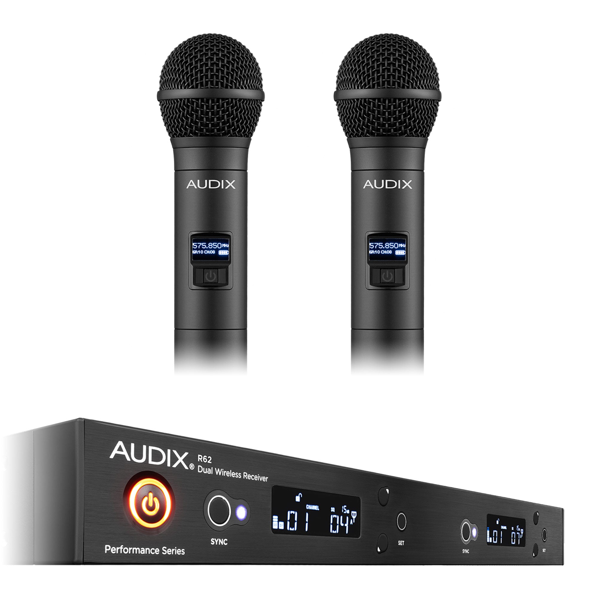 Audix AP62 OM5 Dual Channel Handheld Wireless System (522 - 586 MHz)