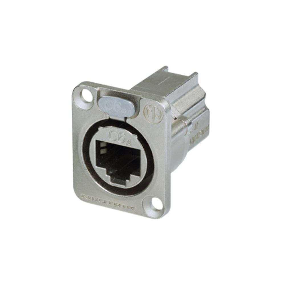 Neutrik NE8FDX-P6 - D Series Cat 6 RJ45 Pass-Through Connector (Nickel)