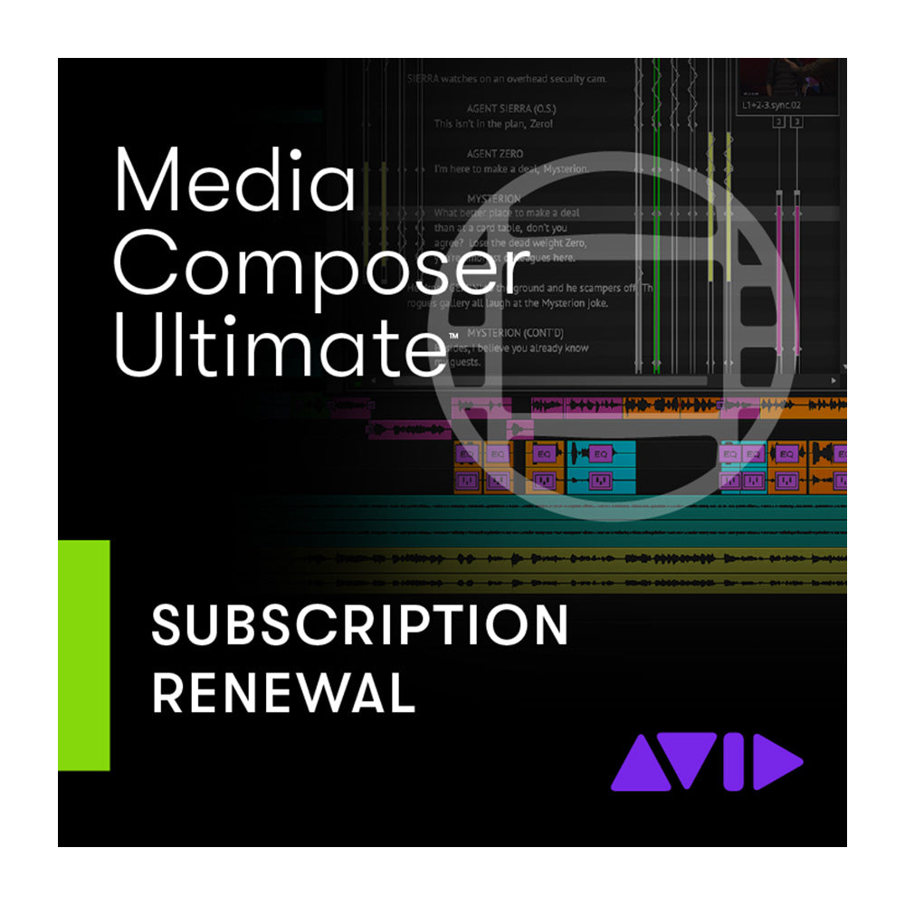 Avid Media Composer Ultimate - Video Editing Software (3-Year Subscription Renewal)