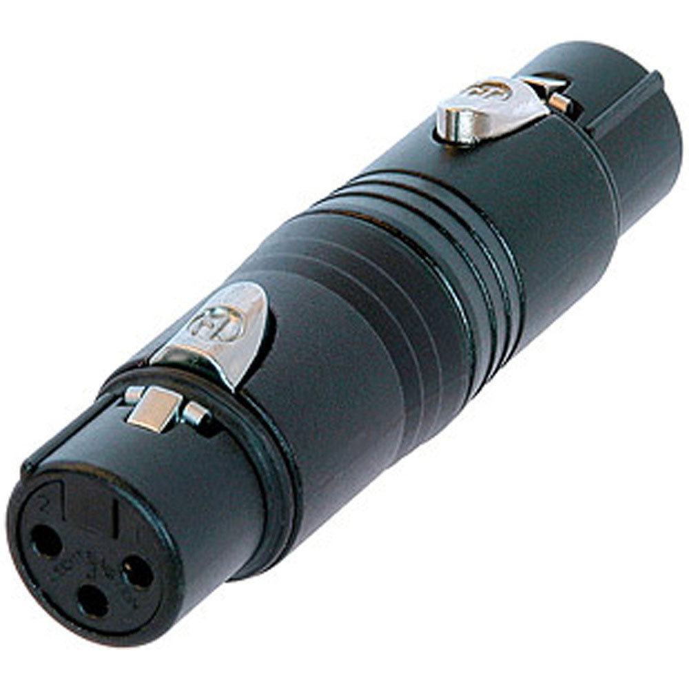 Neutrik NA3FF-B XLR3F to XLR3F Adaptor (Black)