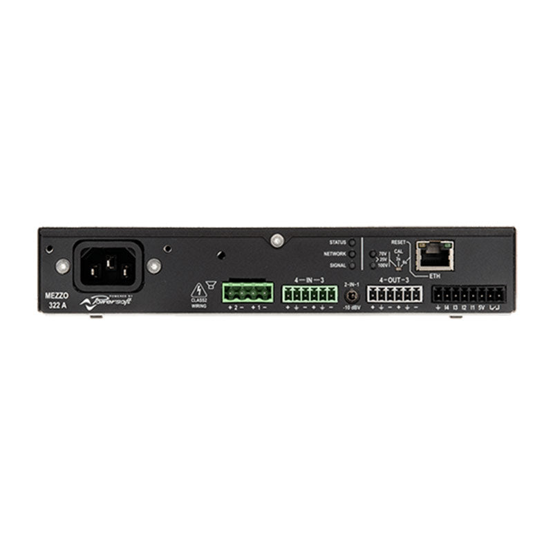 Powersoft Mezzo 322 A - 320-Watt 2-Channel Compact Amplifier with DSP