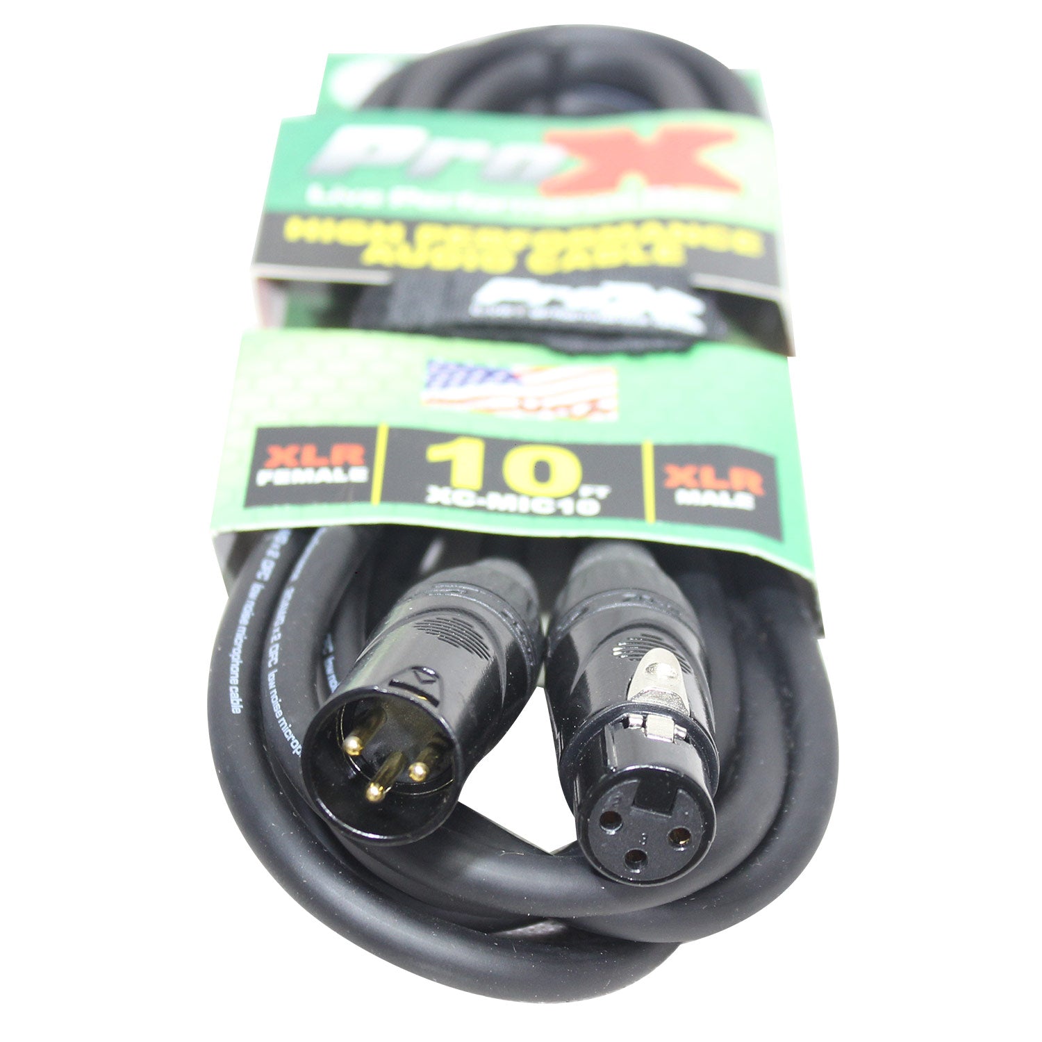 ProX XCMIC10 10FT. Mic Cable XLR-F To XLR-M