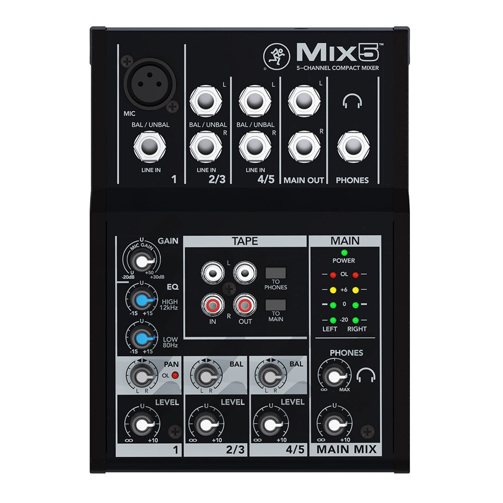 Mackie Mix5 Compact 5-Channel Mixer