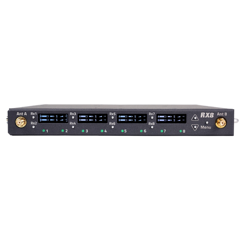Zaxcom RX-8D - Compact 8-Channel MRX Receiver Interface with Dante