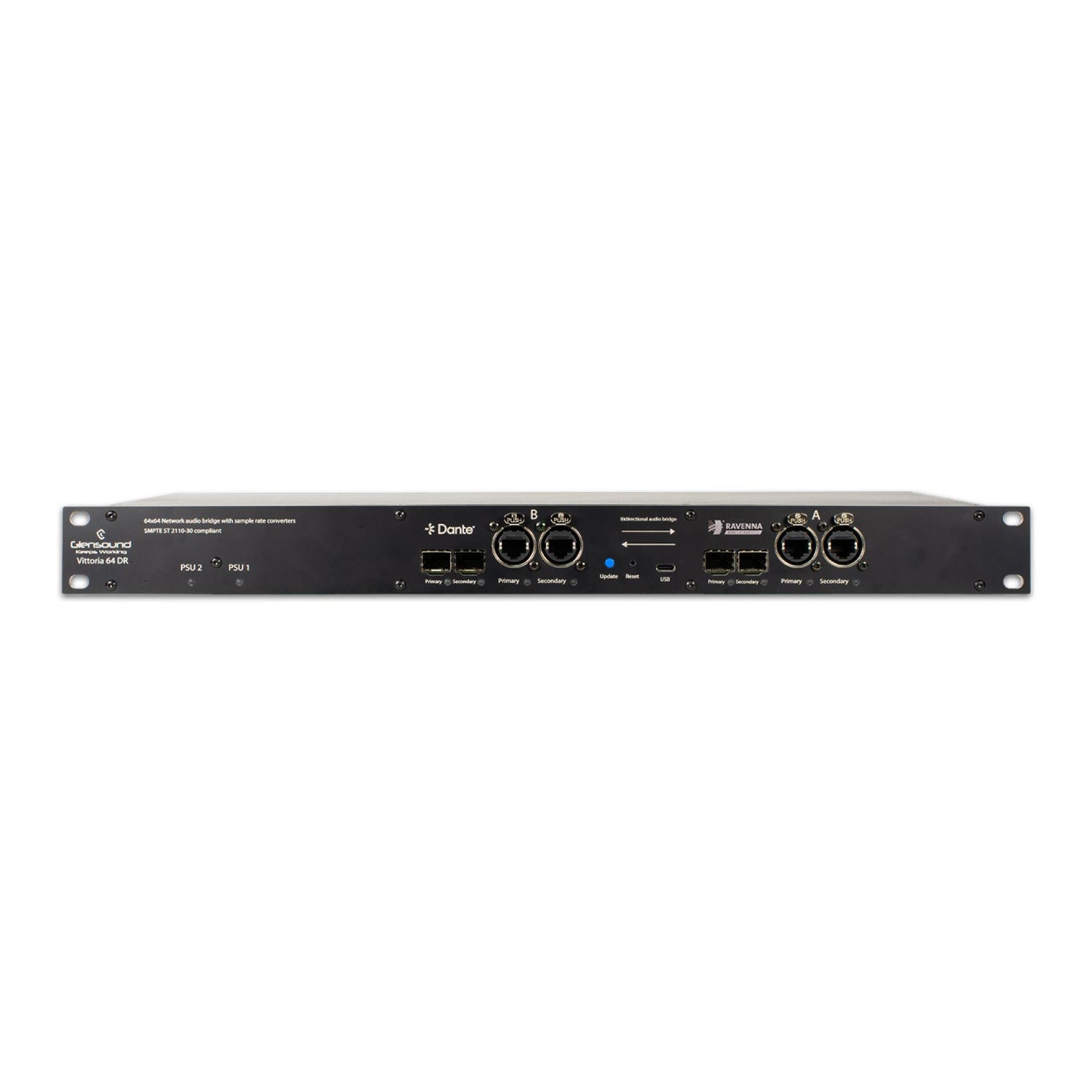 Glensound VITTORIA 64 DR - 64-Channel Dante / Ravenna Network Bridge