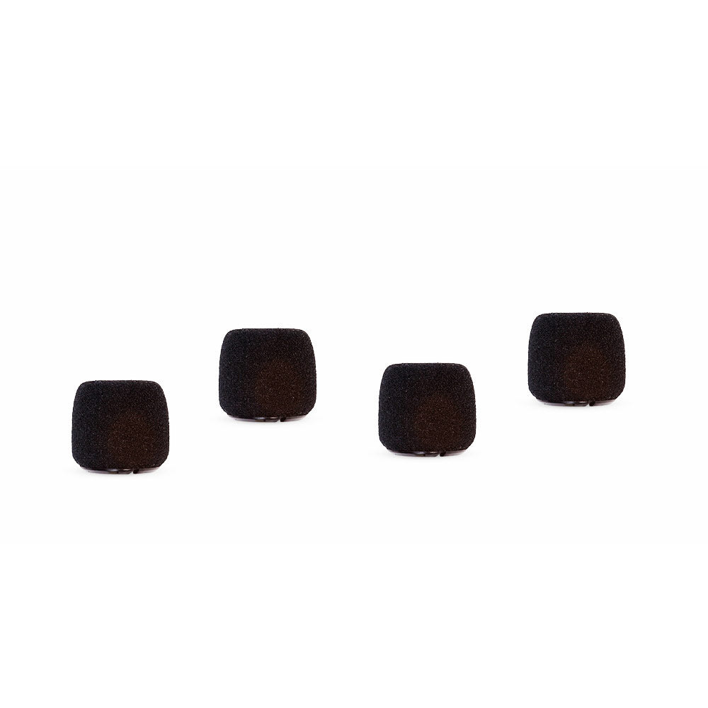 Shure ACVO4WS-B Black Foam Windscreens for Centraverse Hanging Mics (4 Pack)