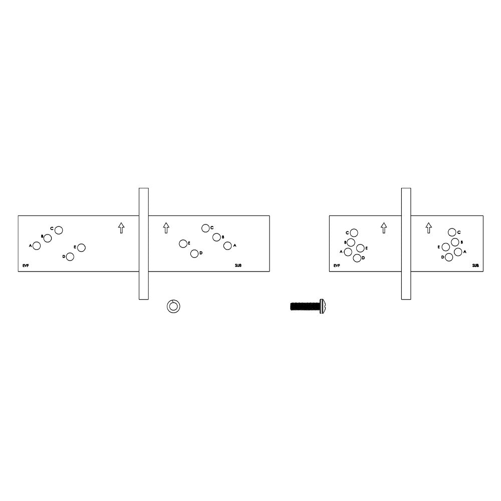 Electro-Voice HRK-2W - Horizontal Rigging To Subwoofer Kit for EVF Series (White)