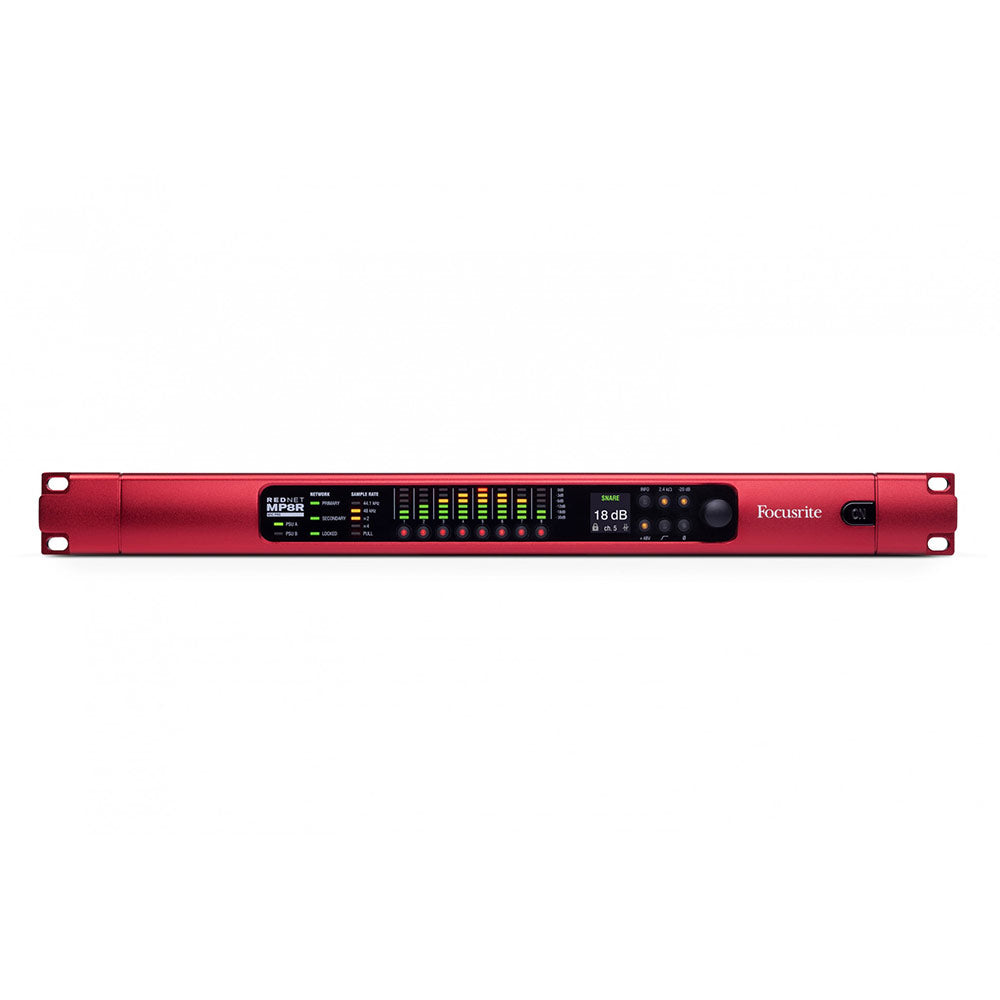 Focusrite RedNet MP8R 8-Channel Mic Preamp to Dante Audio Network Interface