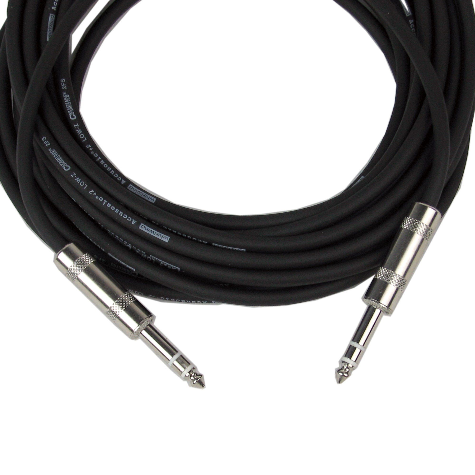 Whirlwind ST25 - 1/4-Inch TRS to TRS Balanced Cable (25 Foot)