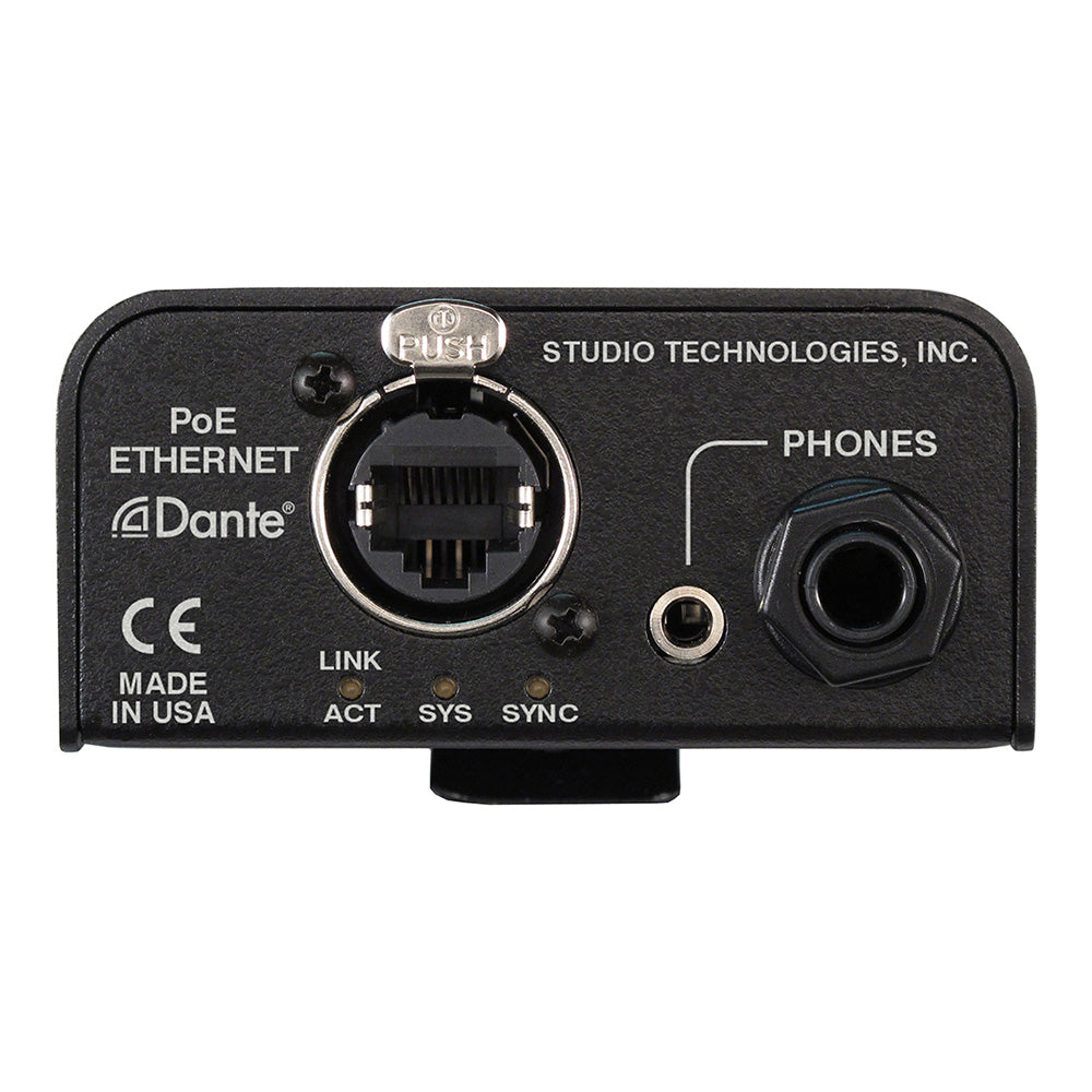 Studio Technologies Model 362A - Listen-Only Dante Intercom Beltpack