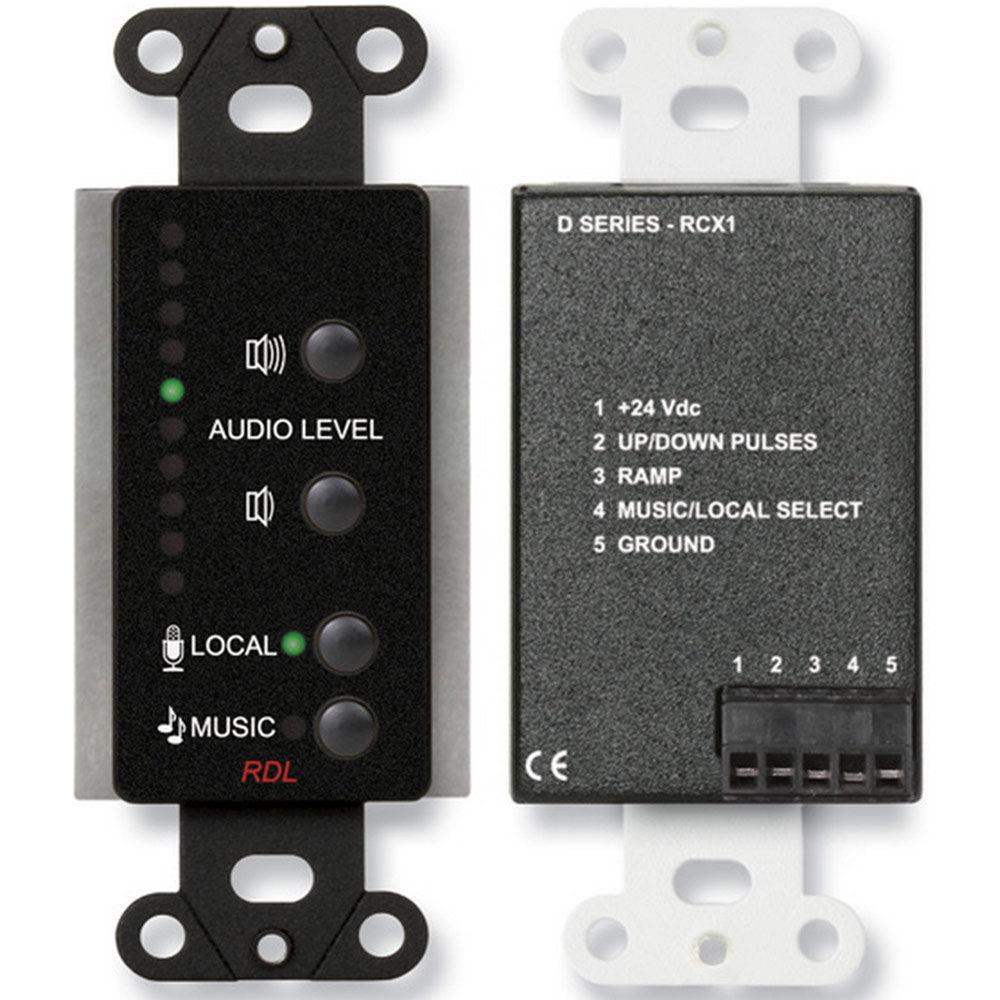 RDL DB-RCX1 Room Control for RCX-5C Room Combiner (Black) - Custom Engraving Option