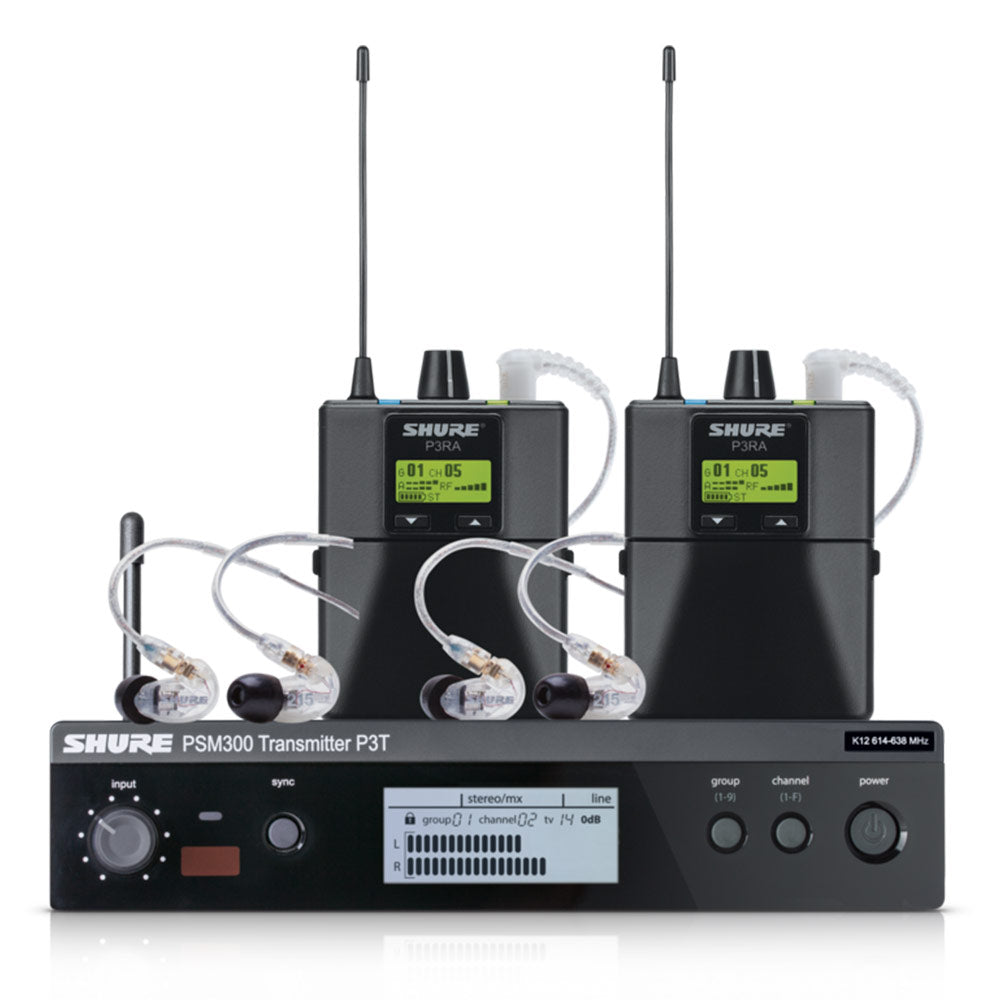 Shure Shure P3TRA215TWP-J13 PSM300 TWINPACK Pro (J13 Band / 572-589 MHz)