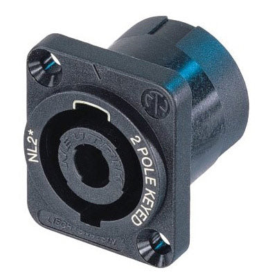 Neutrik NL2MP 2 Pin Male Speakon Panel Mount Receptacle