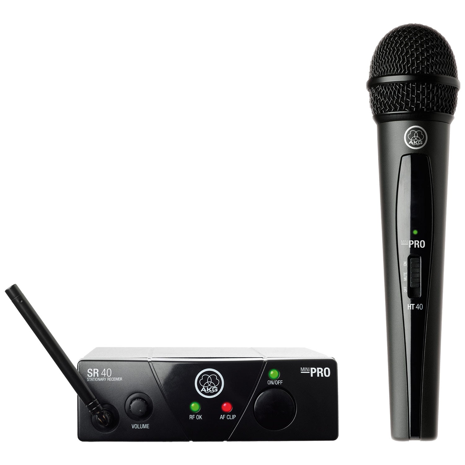 AKG WMS40 Mini Single Vocal Set - Handheld Wireless System (US25B Band/537.9 MHz)
