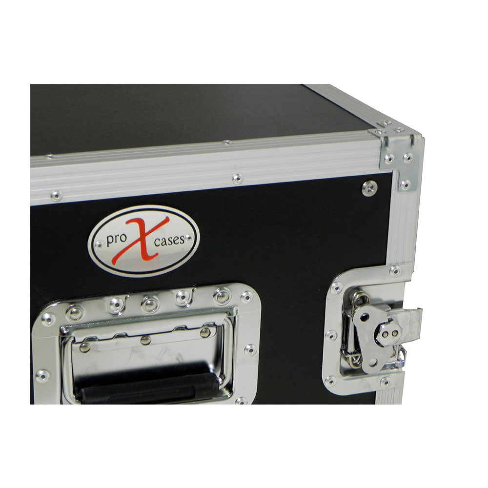 ProX X-8UE 8U Deluxe Effects Rack Case 14" Deep Rail to Rail