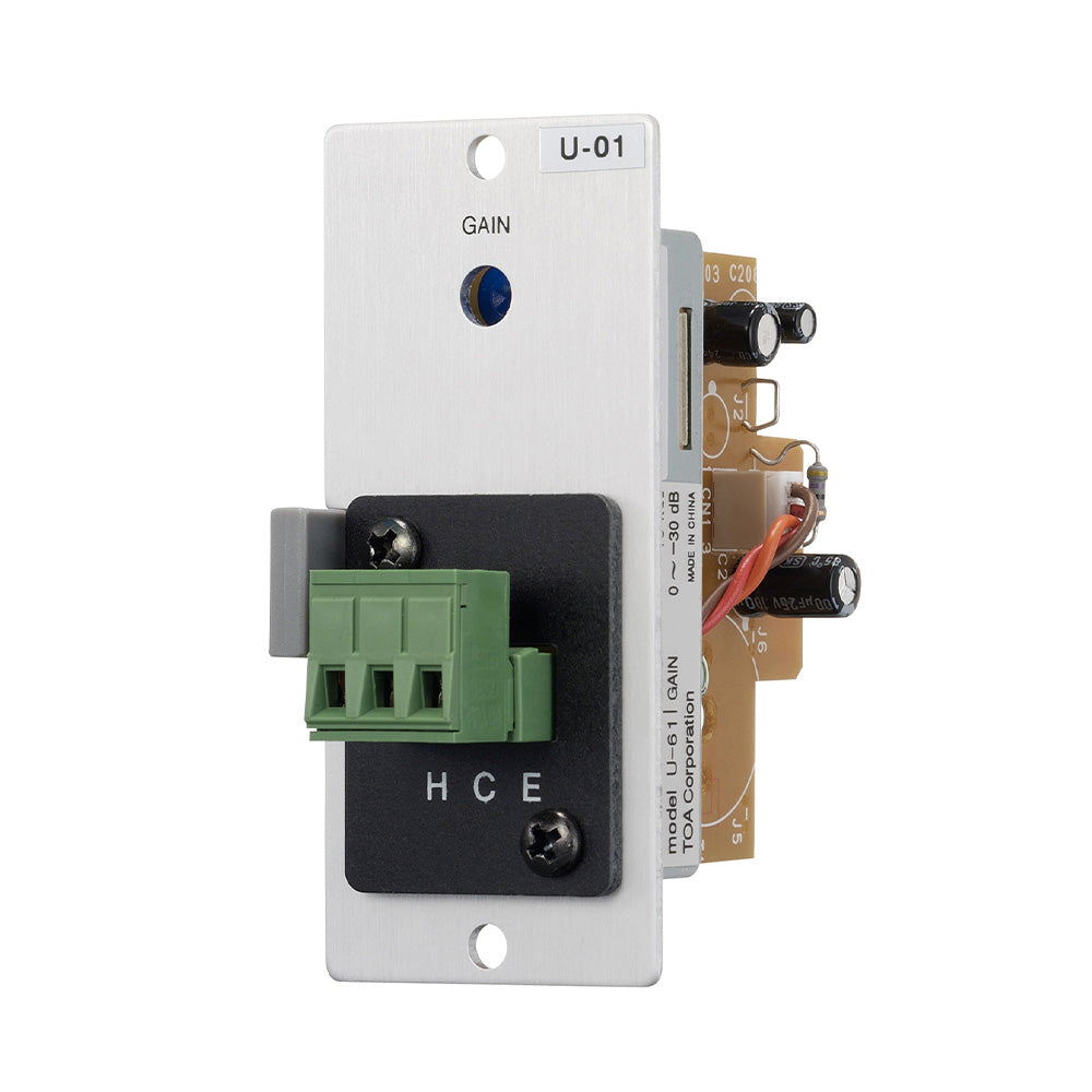 TOA U-01S T - Unbalanced Line Input Module for 900 Series with Screw Terminal