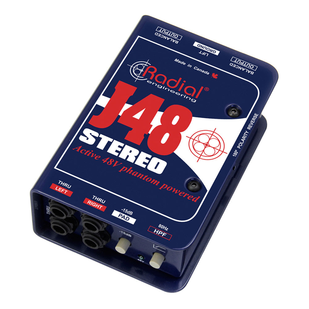 Radial Engineering J48 Stereo Phantom Powered Active Direct Box