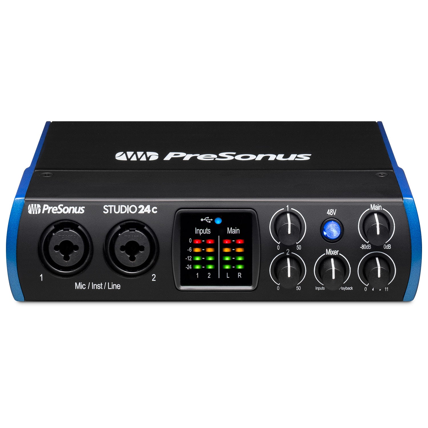 PreSonus Studio 24c - 2x2, 192 kHz, USB-C Audio Interface
