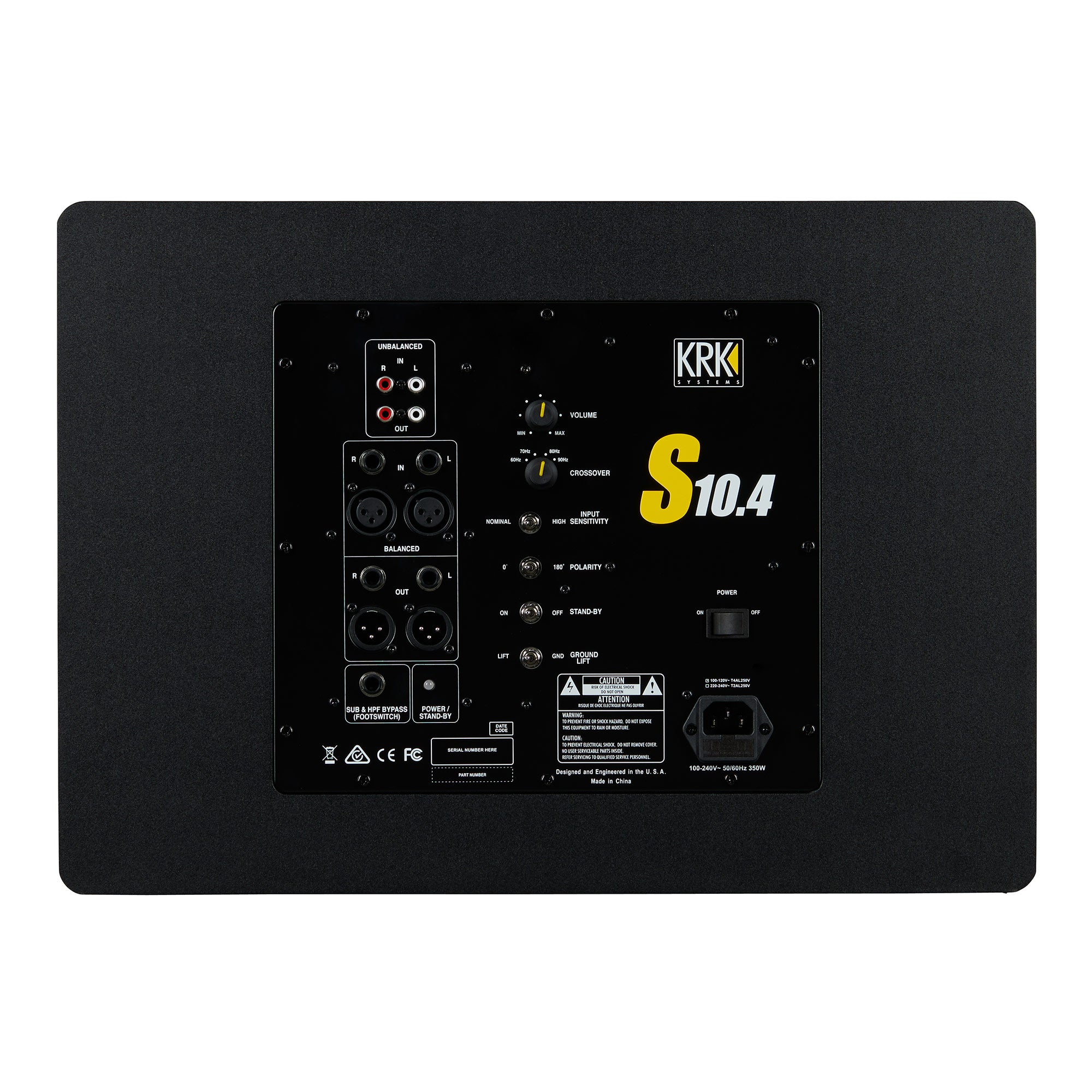KRK S10.4 - S10 10" Generation 4 Studio Subwoofer