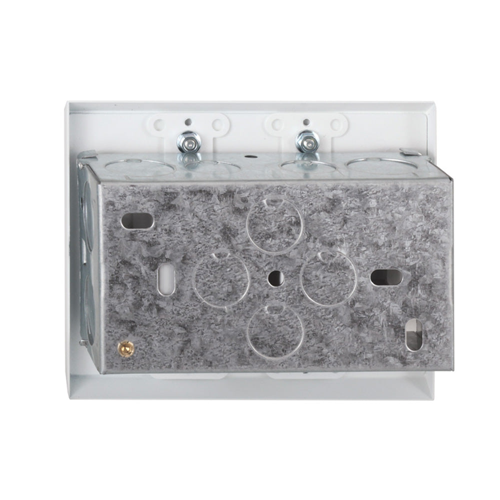 RDL EP-2W - European Adapter Plate for Two D-Style Products (White)